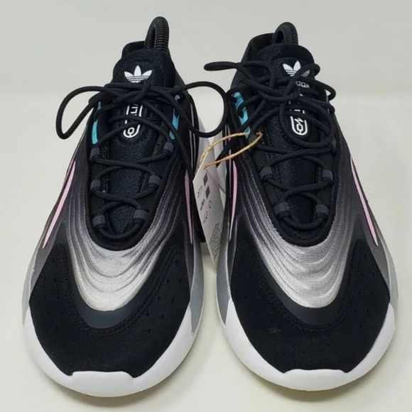 Adidas Womens Size 7.5 Ozelia W Pink Core Black Cloud White Shoes H04266 New - Picture 6 of 12